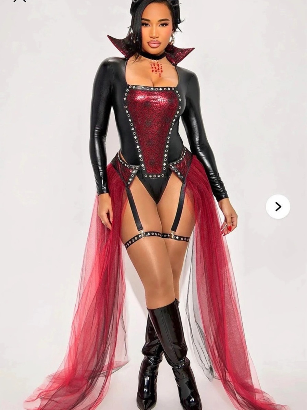 Fashion Nova Coffin Queen 5 Piece Costume Set Halloween Costume Set